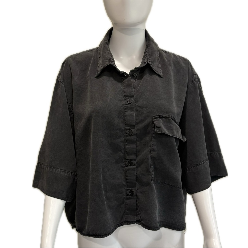 Zara Black Button Down Shirt